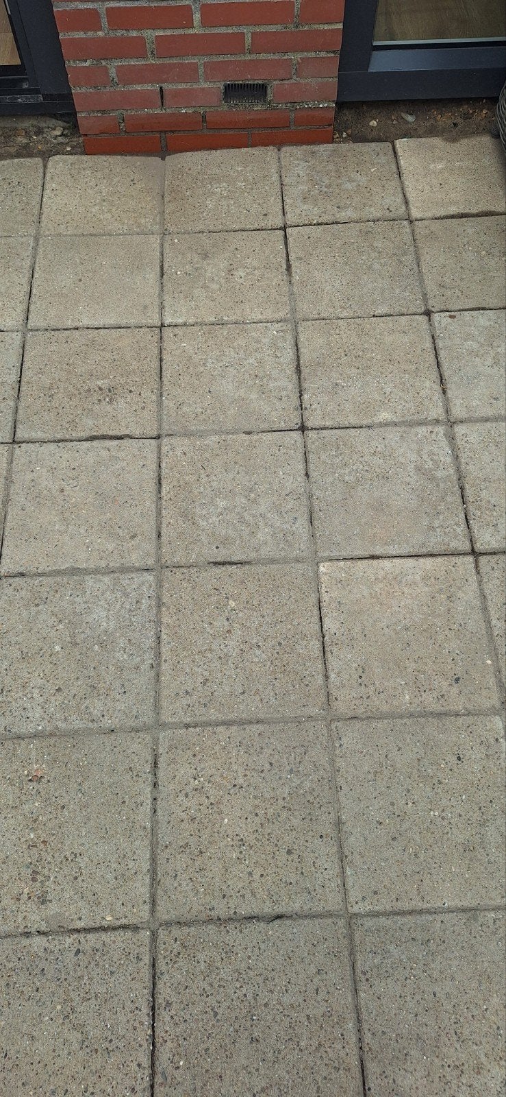 142 stoeptegels 30x30cm, Ophalen, Gebruikt, 10 m² of meer, Beton