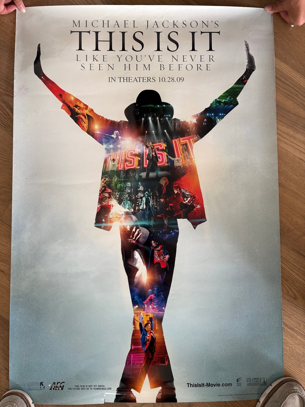 Michael Jackson's This Is It Film Poster, Ophalen of Verzenden, A1 t/m A3, Film en Tv, Rechthoekig Staand