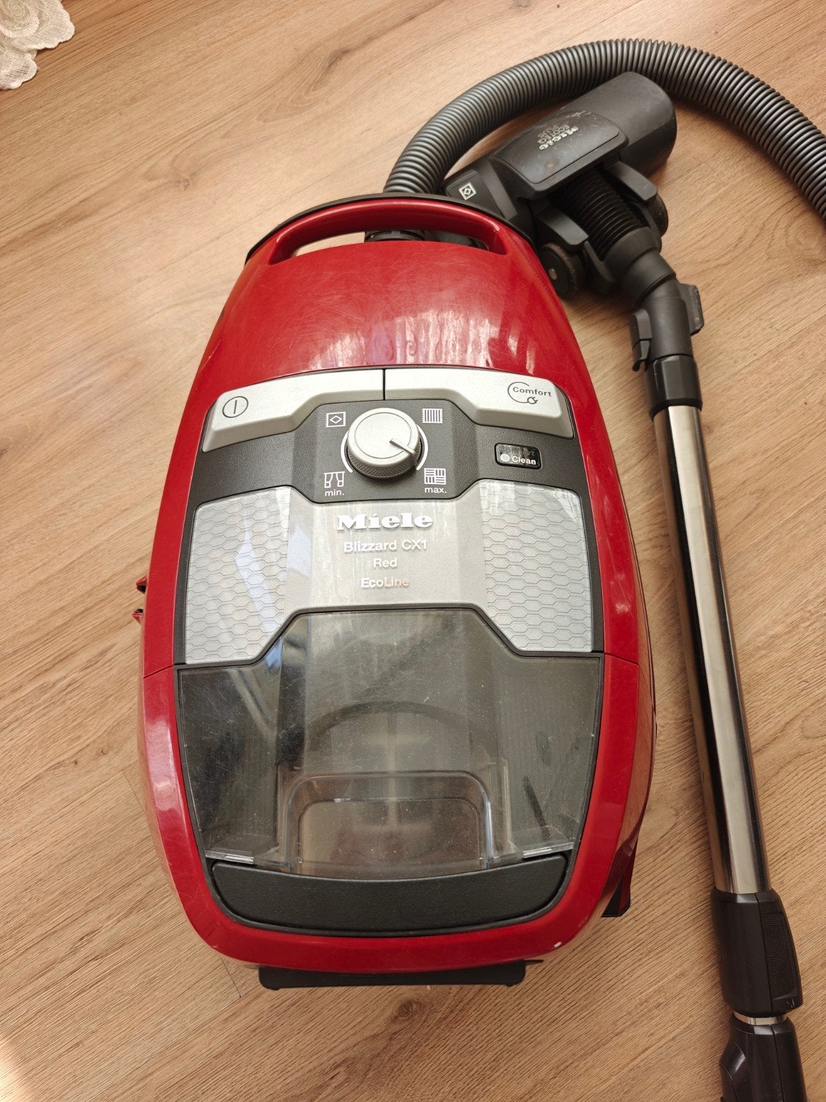 Miele Blizzard CX1 Red EcoLine Sledestofzuiger, Ophalen, Gebruikt, Geschikt voor harde vloeren, Miele