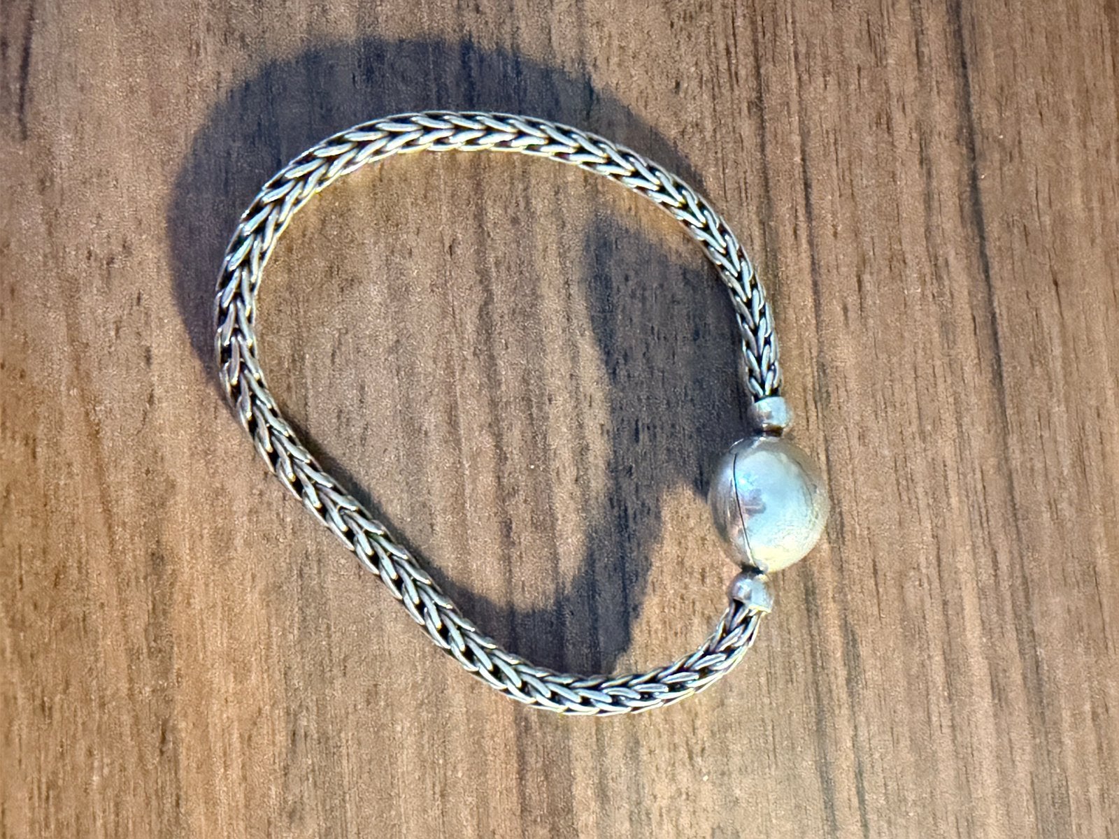 Buddha to buddha armband maat 19 batas, Ophalen of Verzenden, Zo goed als nieuw, Zilver