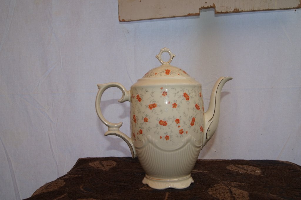 Koffiekan met bloemmotief, Ophalen of Verzenden