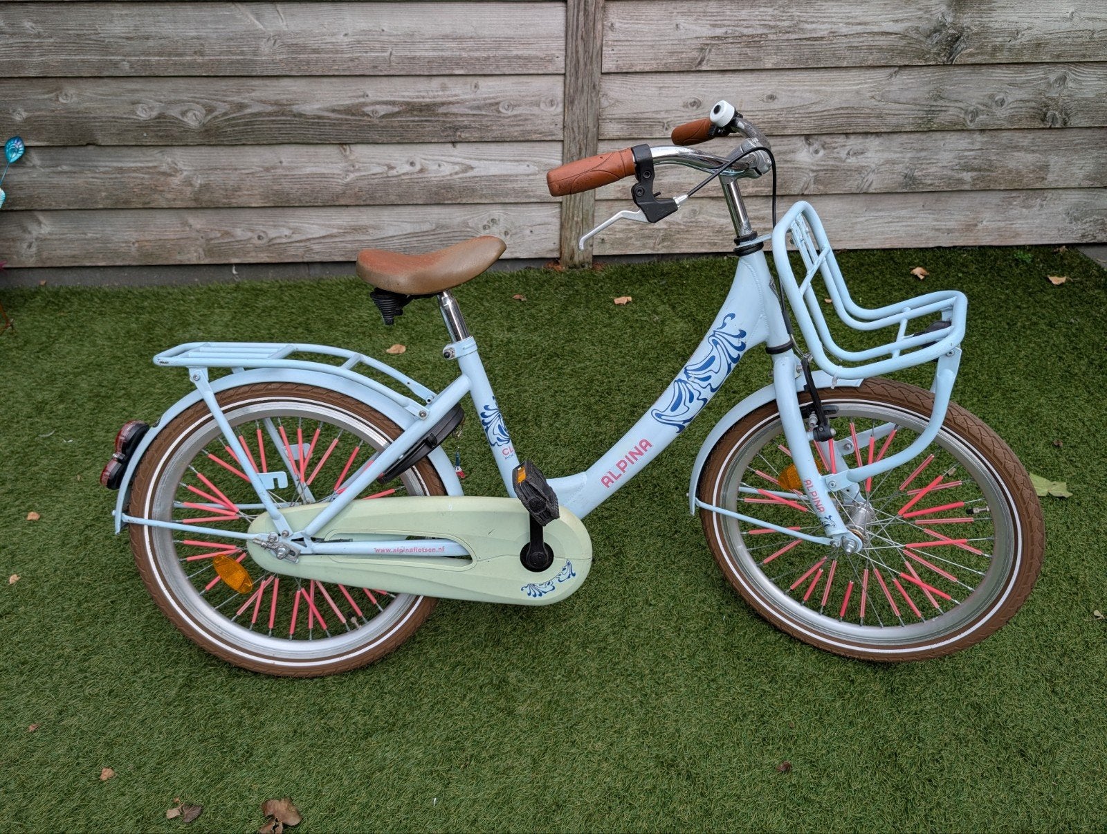 Alpina meisjesfiets 20 inch - licht blauw, Fietsen en Brommers, Fietsen | Meisjes, Ophalen, 20 inch, Alpina