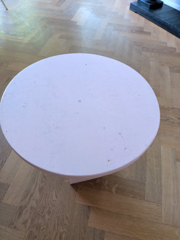 pink table, Minder dan 50 cm, Gebruikt, 50 tot 100 cm, Rond