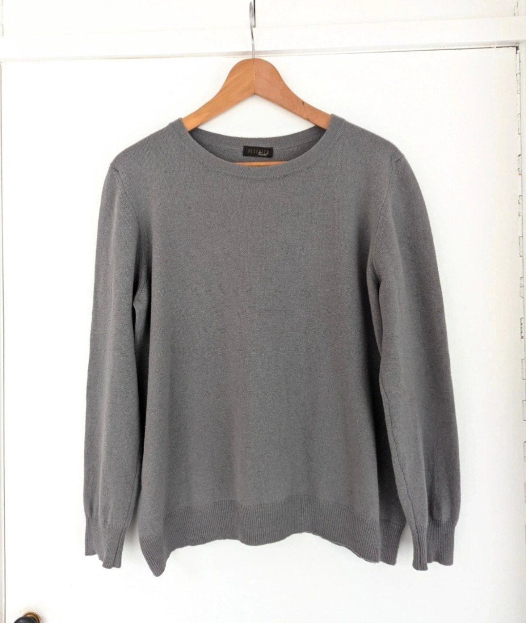 Peserico sweater van wol, zijde en Cashmere, Maat 42 (It 50), Peserico, Maat 42/44 (L), Ophalen of Verzenden, Grijs