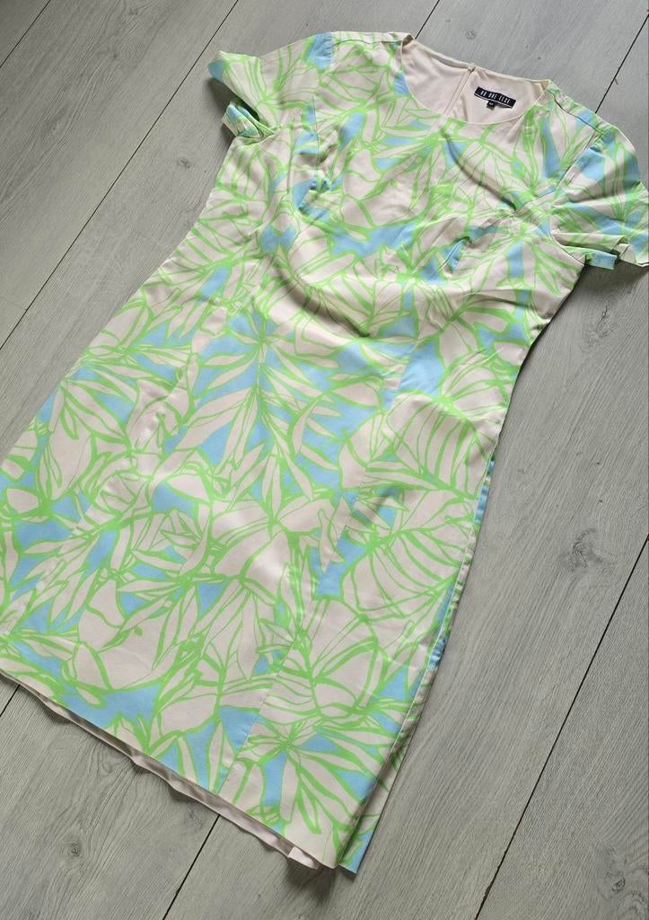 Zomerse jurk met bladprint - No One Else - mt 44, Maat 42/44 (L), Ophalen of Verzenden, Zo goed als nieuw, No One Else
