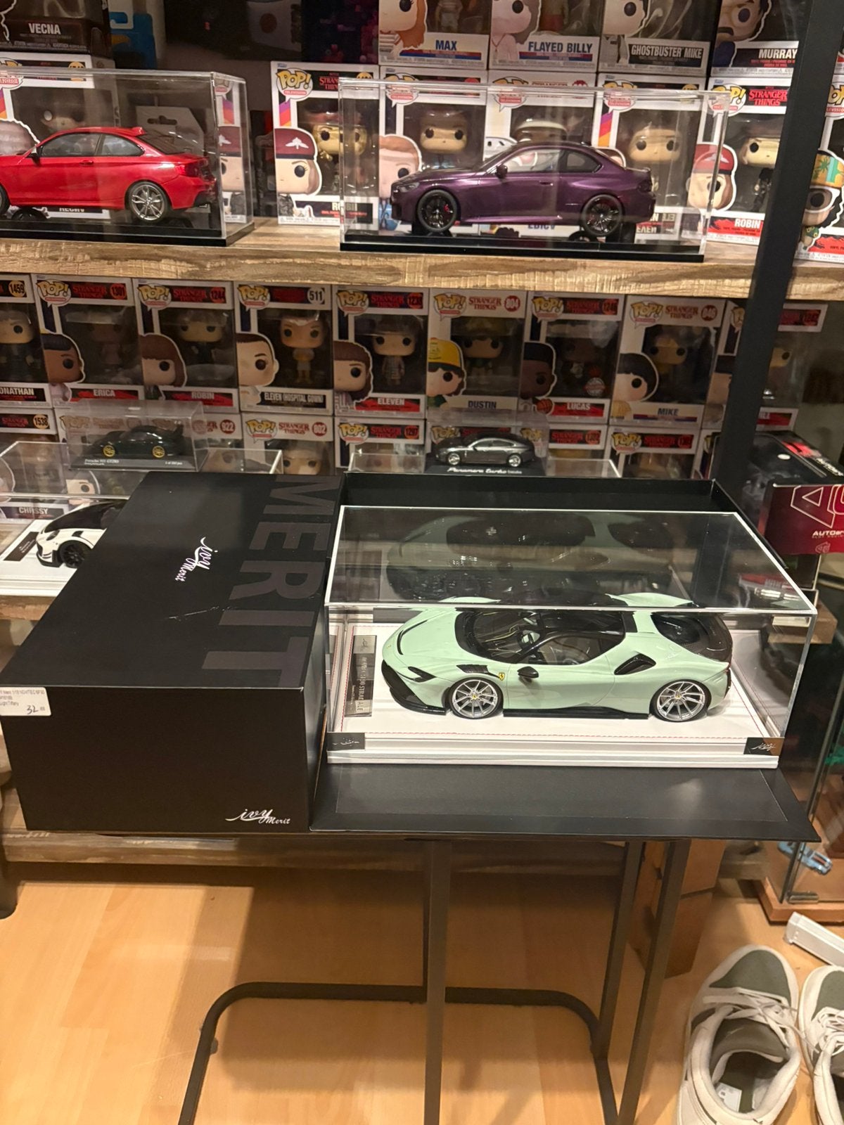 1:18 Ivy Merit Ferrari SF90 Novitec, Ophalen of Verzenden, Zo goed als nieuw