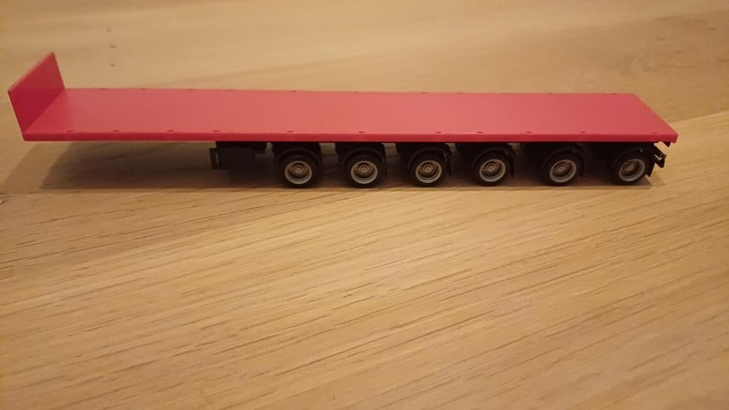 Herpa Nooteboom Ballasttrailer rood / zwart, Hobby en Vrije tijd, Modelauto's | 1:87, Ophalen of Verzenden, Nieuw, Bus of Vrachtwagen