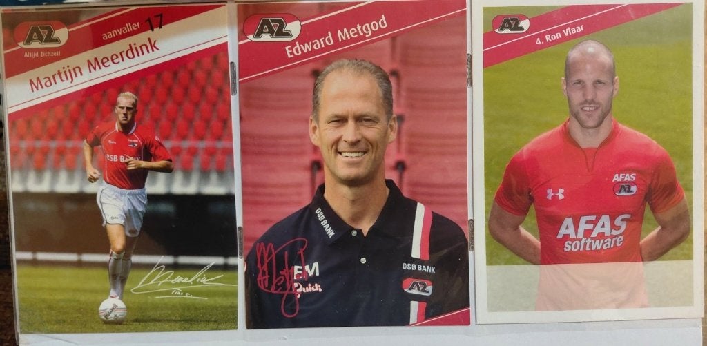 12x Spelerskaarten AZ Alkmaar, Verzenden, Zo goed als nieuw, AZ, Spelerskaart