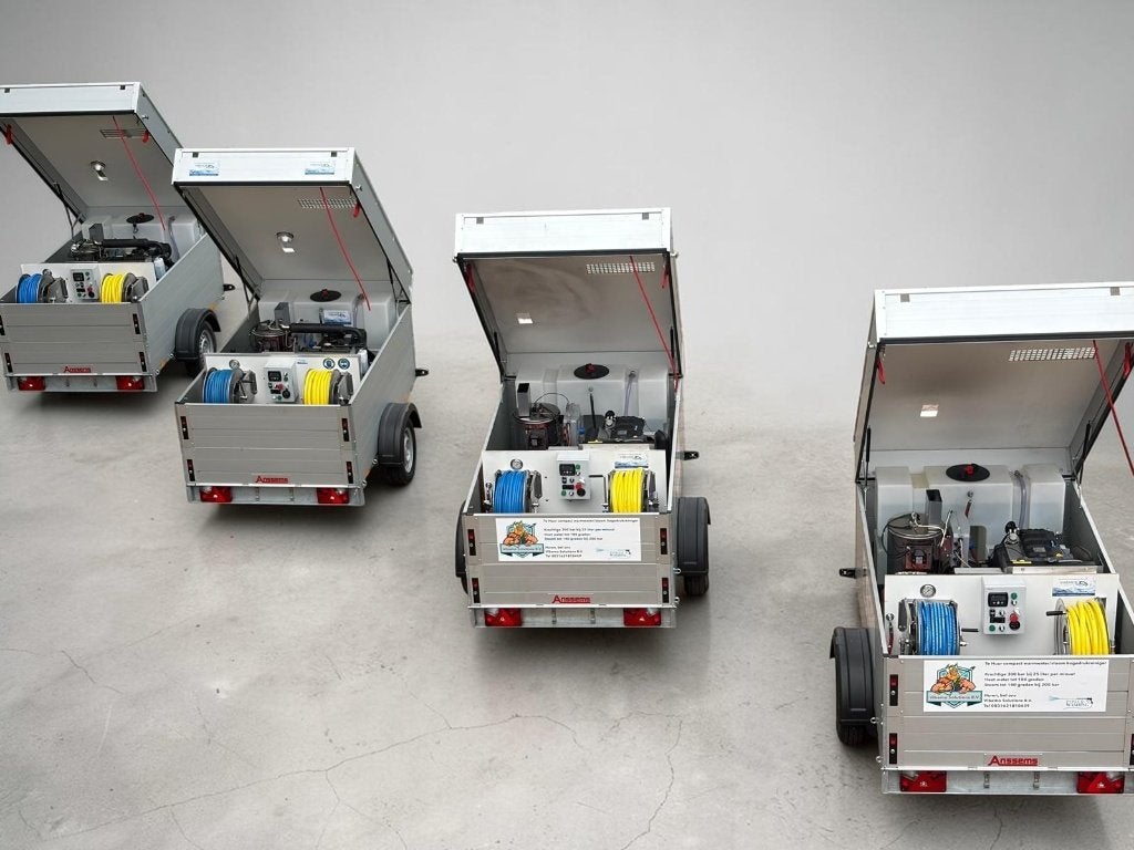 Mobiele hogedrukreiniger in aanhangwagen 350/21 heet water, Ophalen of Verzenden