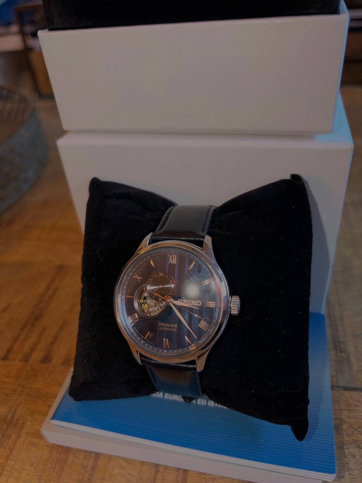 Seiko Presage SSA421J1 Heren Horloge Automaat, Sieraden, Tassen en Uiterlijk, Ophalen, Seiko, Leer, Staal
