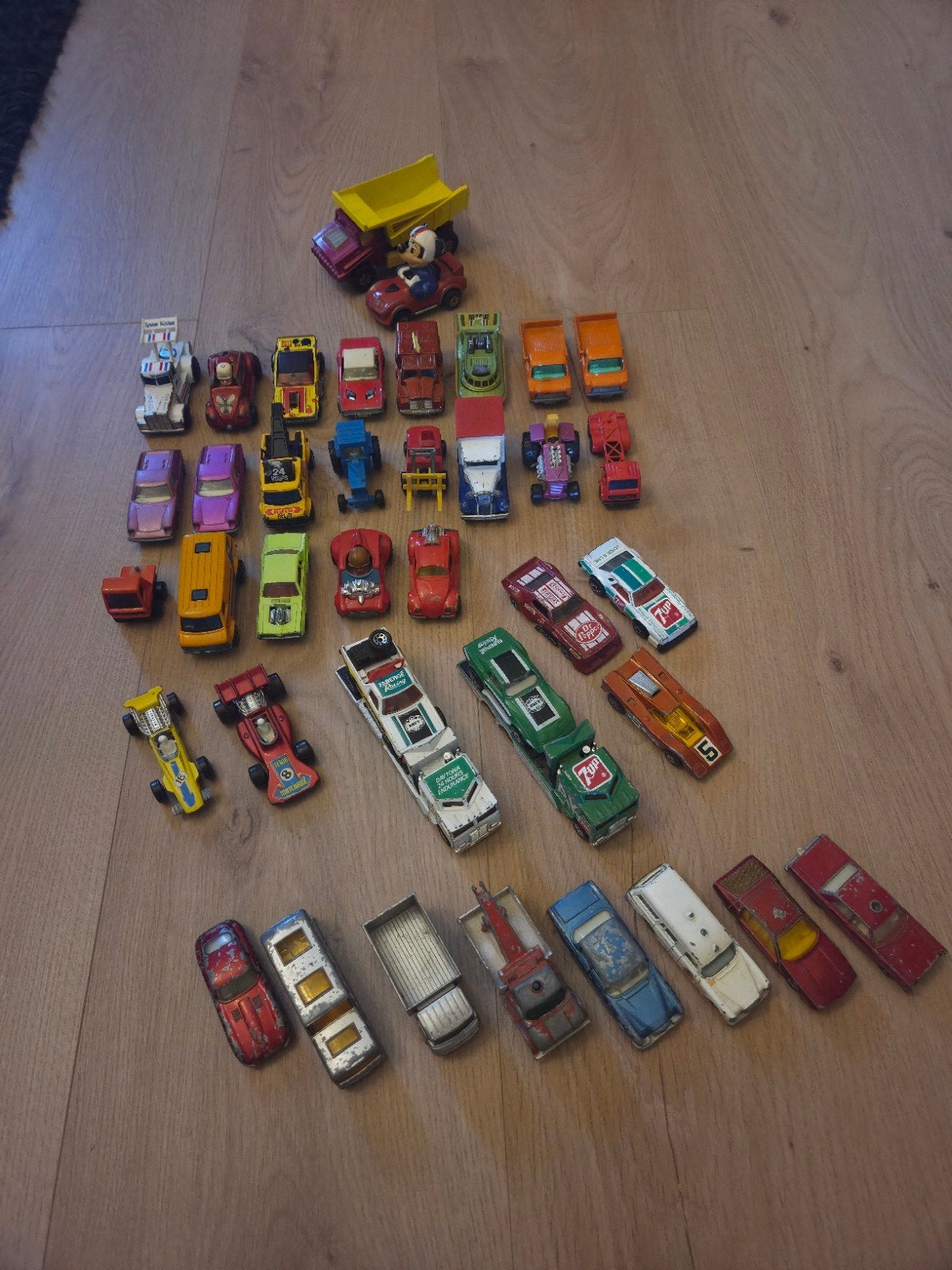 Matchbox Lesney Products auto's 40 stuks jaren '60 en '70, Ophalen of Verzenden, Gebruikt