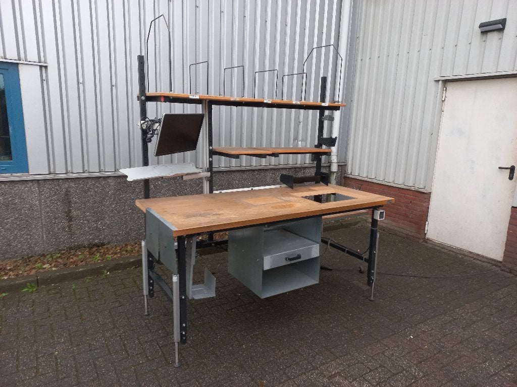 8x Werktafel / werkbank 200 x 90 cm elektrisch verstelbaar, Ophalen, Gebruikt, 170 cm of meer