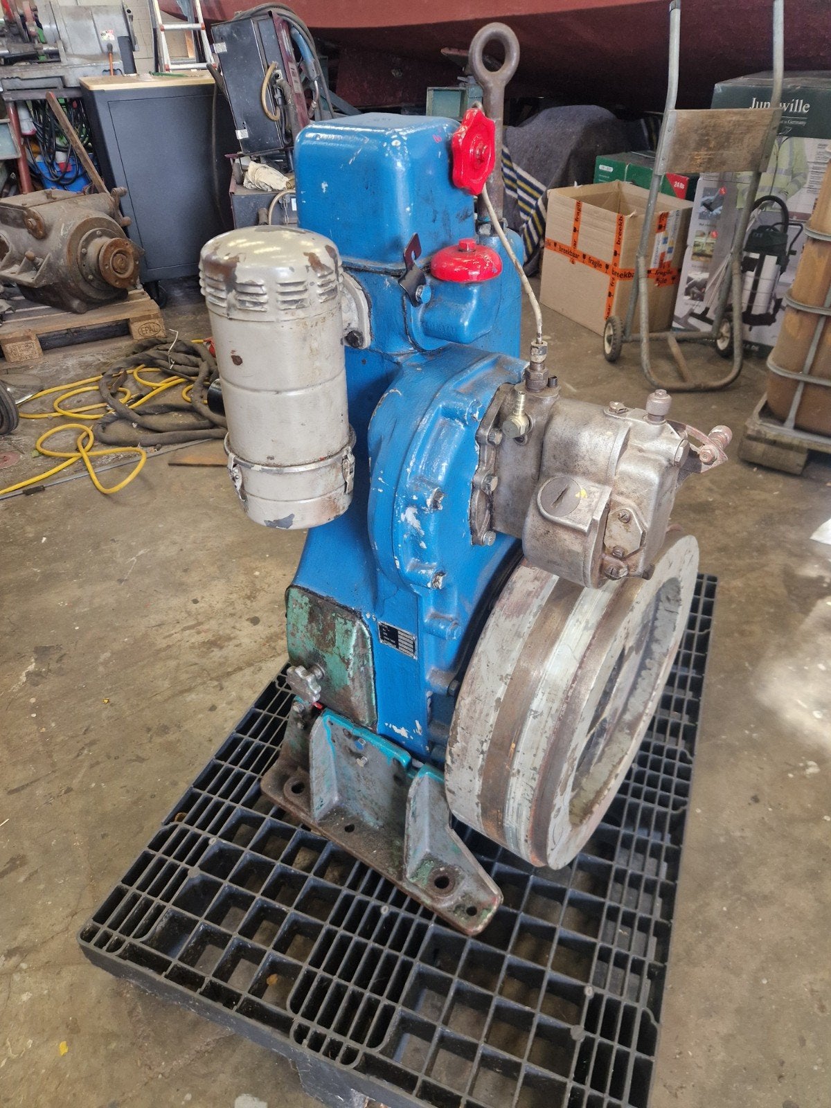 Samofa 1 cilinder 15 pk 1500 toeren scheepsmotor, Ophalen, Gebruikt, Motor en Techniek