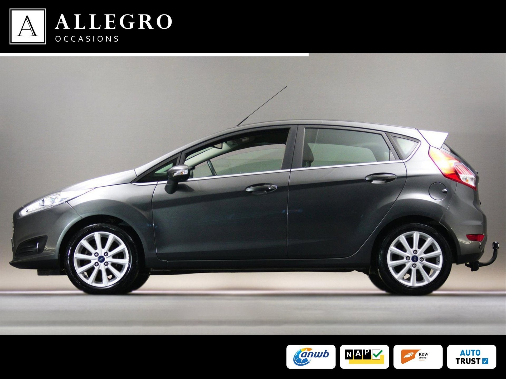 Ford Fiesta 1.0 Titanium (NAVIGATIESYSTEEM, CLIMATE CONTROL,, Stof, 525 kg, 23 km/l, Origineel Nederlands