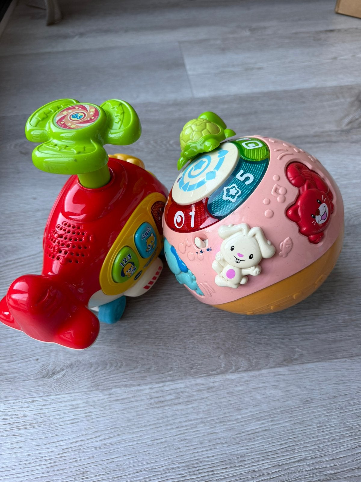 vtech muziekbal and helicopter, Ophalen of Verzenden, Gebruikt, 6 maanden tot 2 jaar