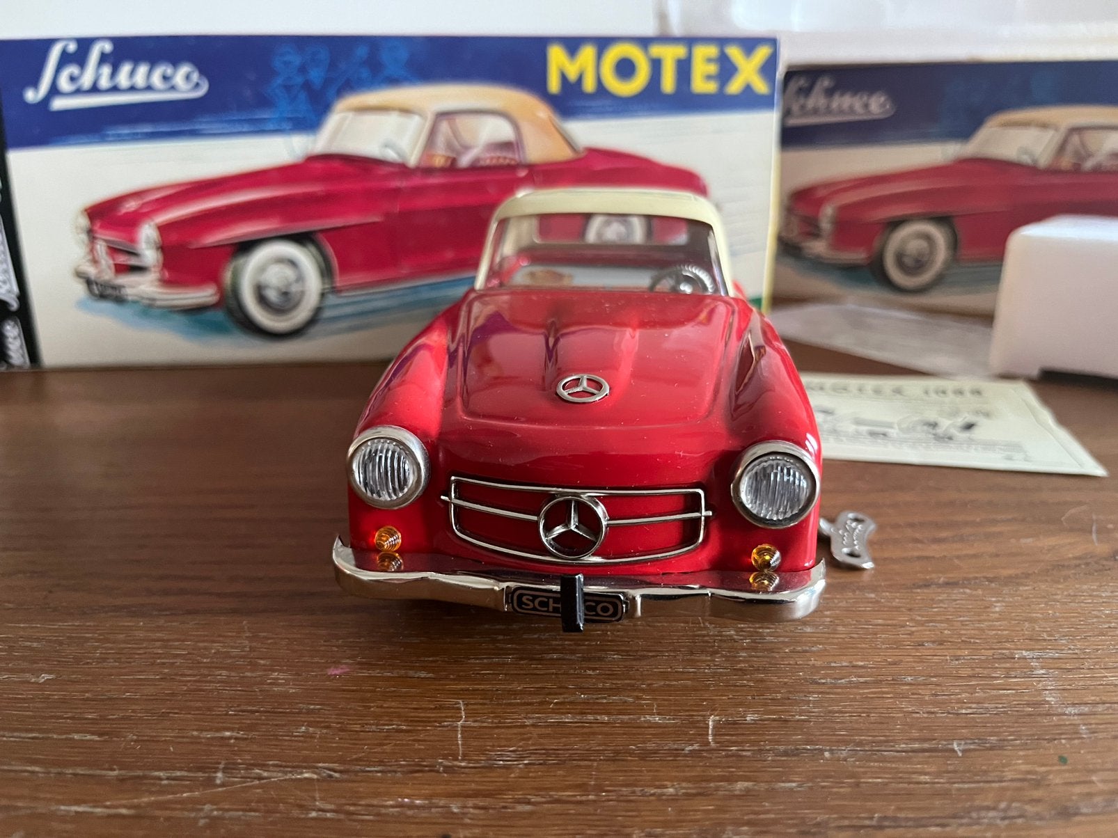 Blikken speelgoed Mercedes 190 SL roadster Schuco, Ophalen of Verzenden