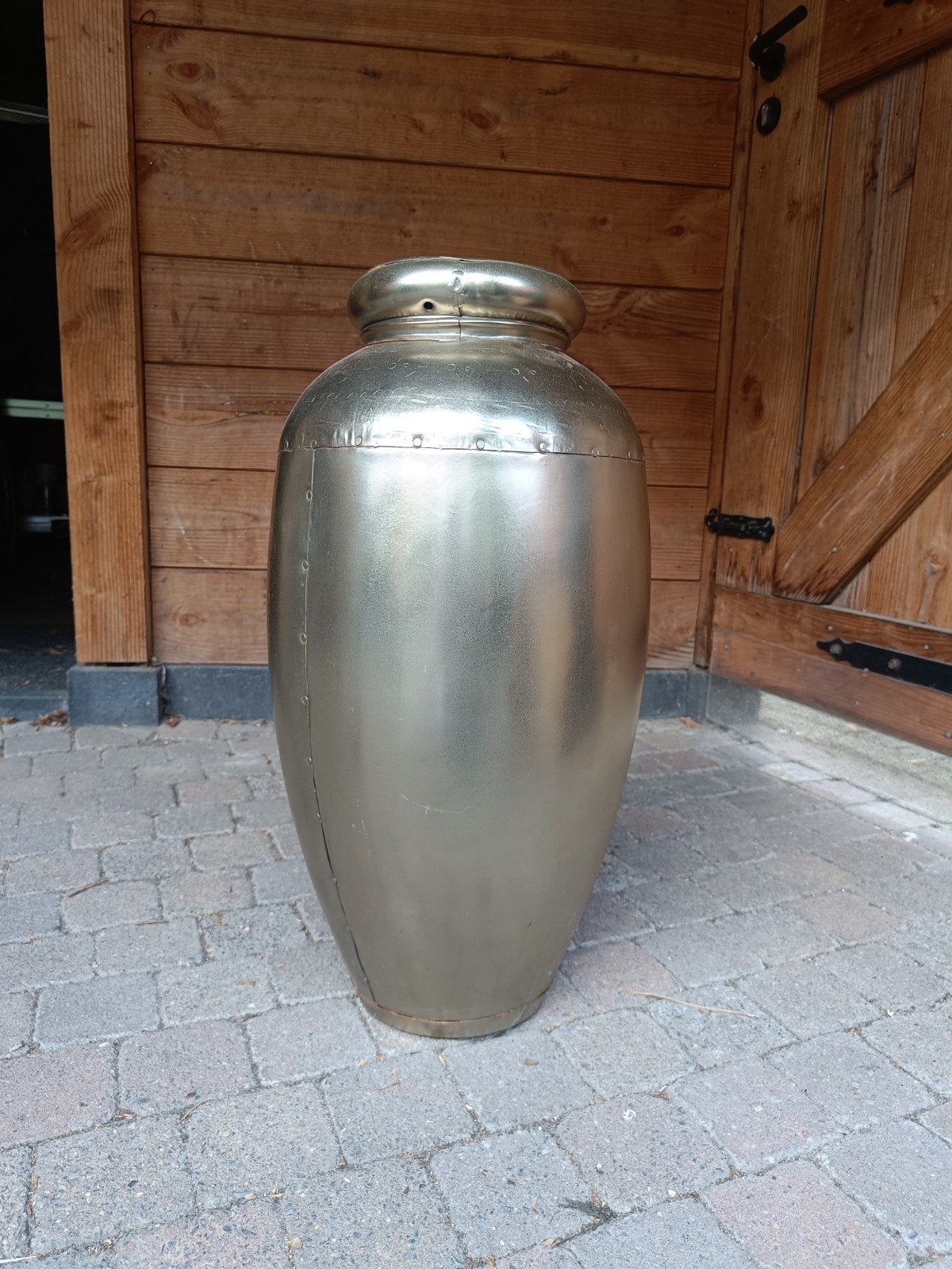 Goudkleurige vaas 60 cm hoog, Ophalen