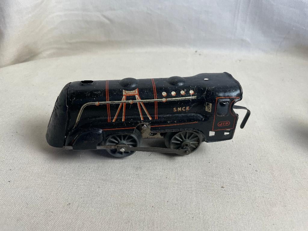 Zwart blikken locomotief modeltrein JEP France, Ophalen of Verzenden