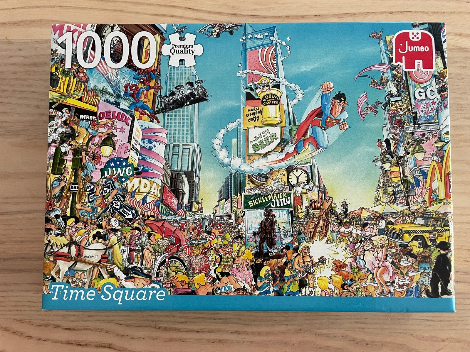 Jumbo Puzzel Time Square 1000 stukjes, Ophalen of Verzenden, 500 t/m 1500 stukjes, Zo goed als nieuw, Legpuzzel