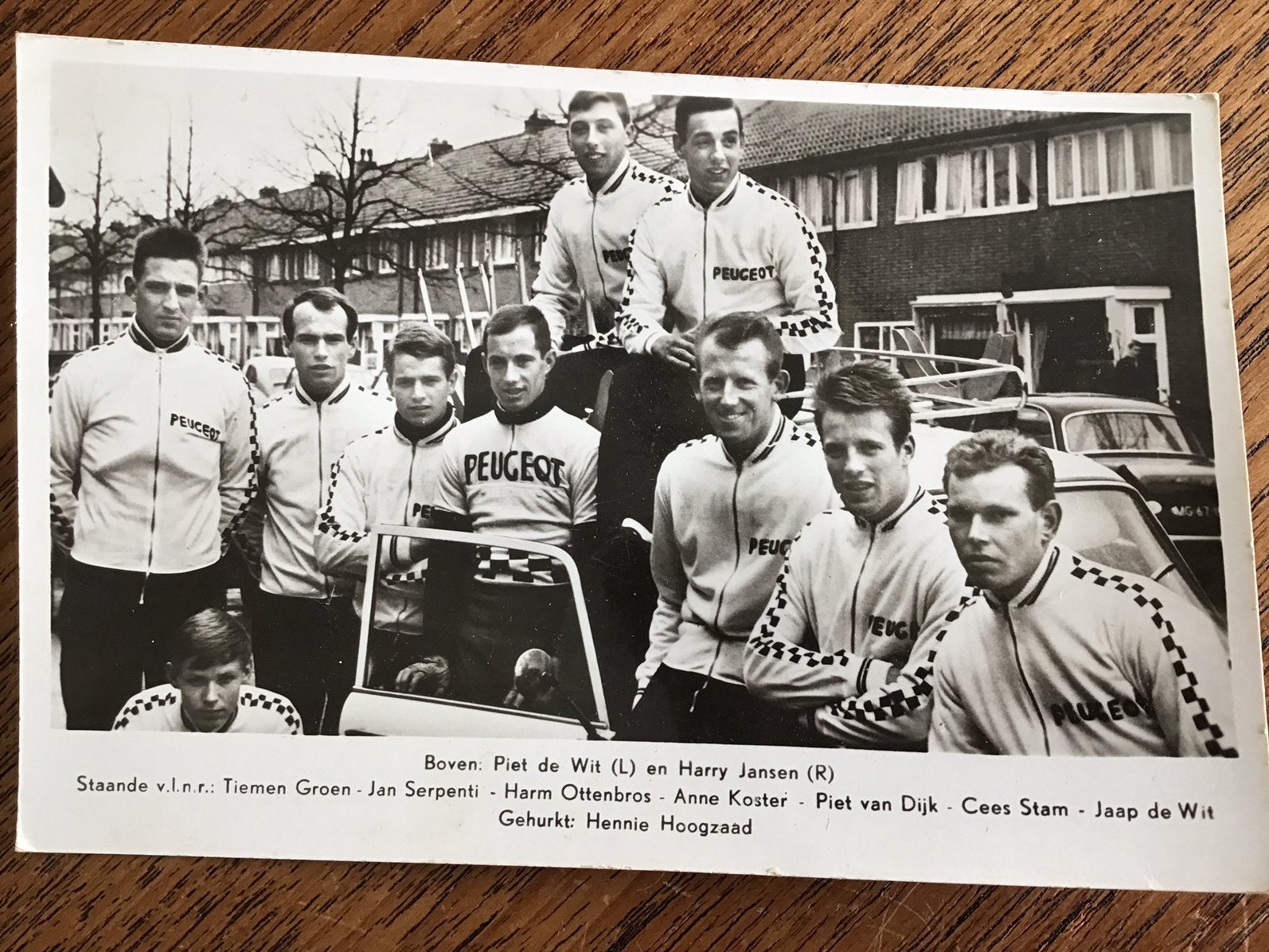 Kaart van wielervereniging D.T.S. uit Zaandam. Jaren zestig, Ophalen of Verzenden