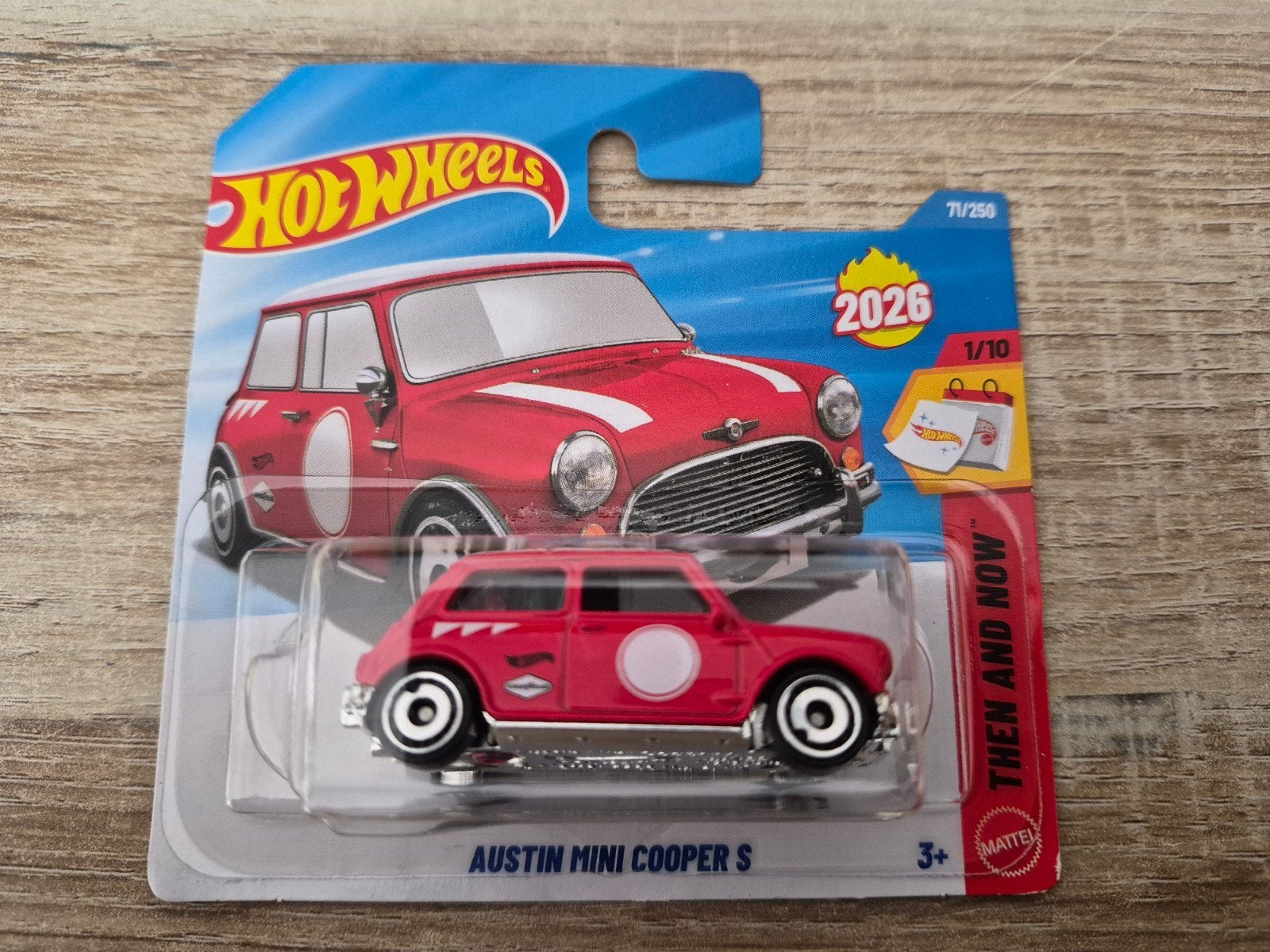 Austin Mini Cooper S rood 1:64 (Hotwheels), Ophalen of Verzenden, Nieuw, Auto