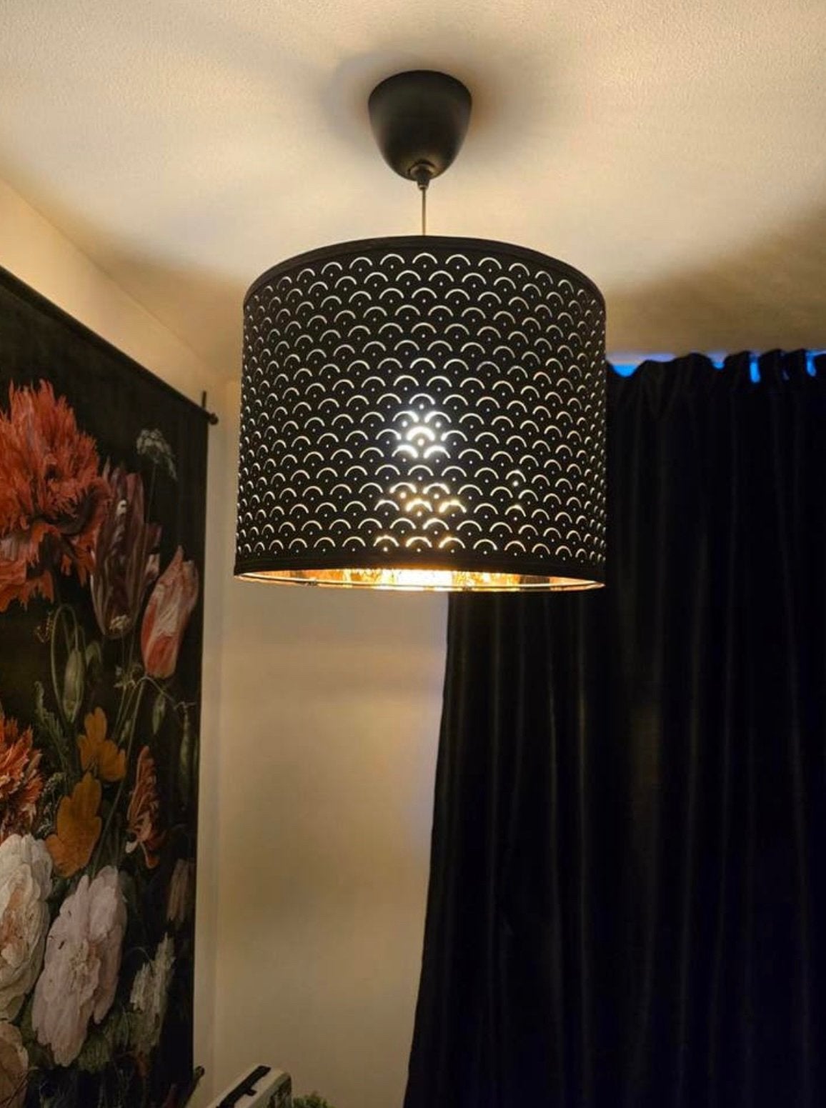 Stijlvolle lamp, Huis en Inrichting, Ophalen, Zo goed als nieuw, Minder dan 50 cm