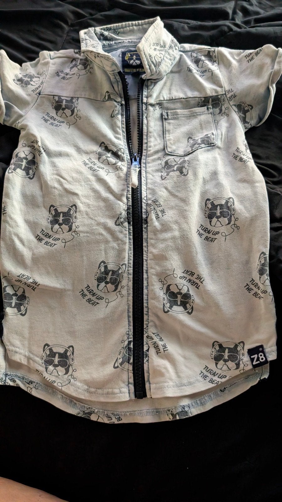 Z8 Jongens overhemd met korte mouwen maat 104/110, Gebruikt, Z8, Overhemd of Blouse, Ophalen of Verzenden