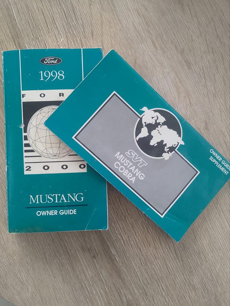 Instructieboekje Mustang SVT Cobra 1998-2000 + Suppleme, Auto diversen, Handleidingen en Instructieboekjes, Ophalen of Verzenden