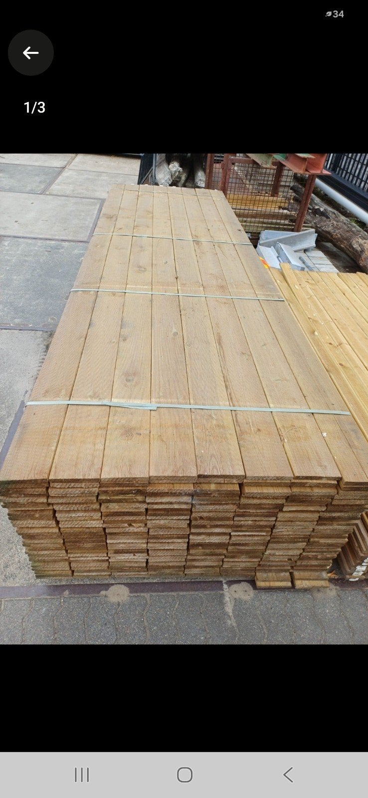 vlonderplanken 360 cm lang geimpregneerd, Ophalen, Nieuw