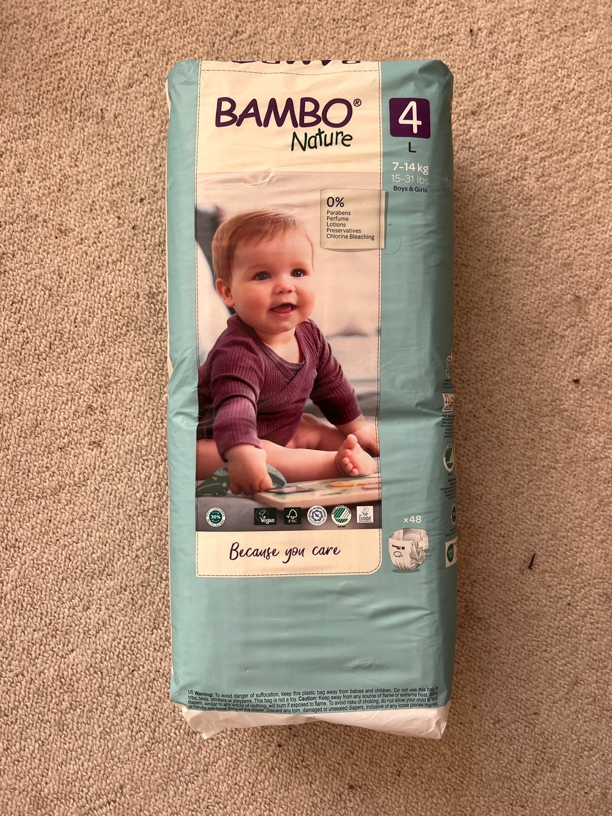 Bambo Nature Luiers Maat 4 (7-14 kg) - Ongeopend Pak, Ophalen of Verzenden, Nieuw