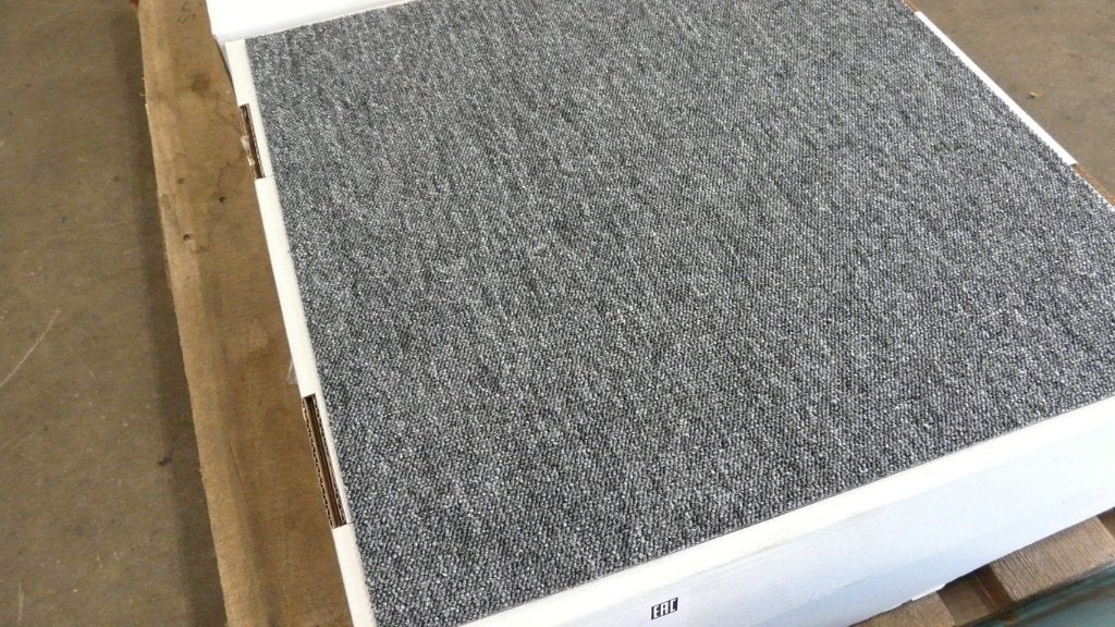 Tapijttegels sparkle tiles (partij 130) 20m2 antraciet, Ophalen, Nieuw, Tapijttegels, Grijs