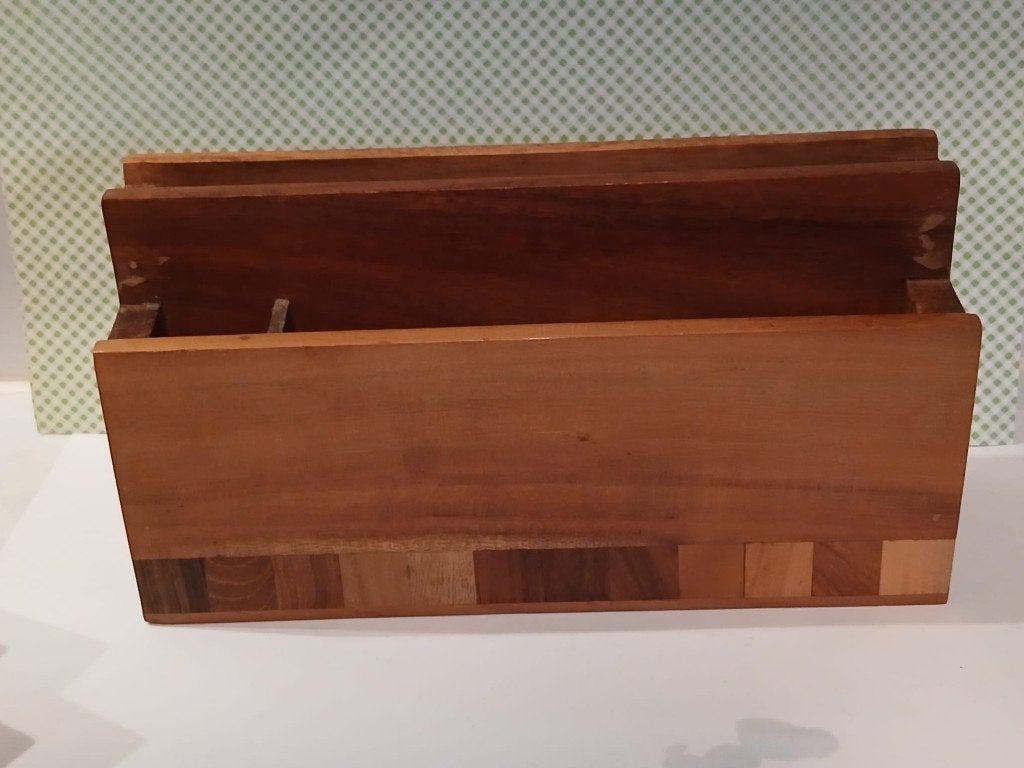 Vintage Houten Brievenstandaard, Ophalen of Verzenden