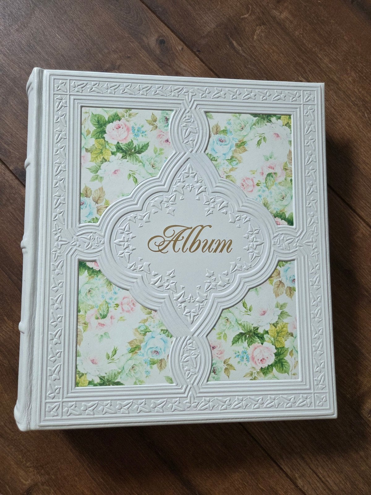 Makey Fotoalbum met ringband en zelfklevende pagina's, Handgemaakt, Wit, Overige merken, Nieuw