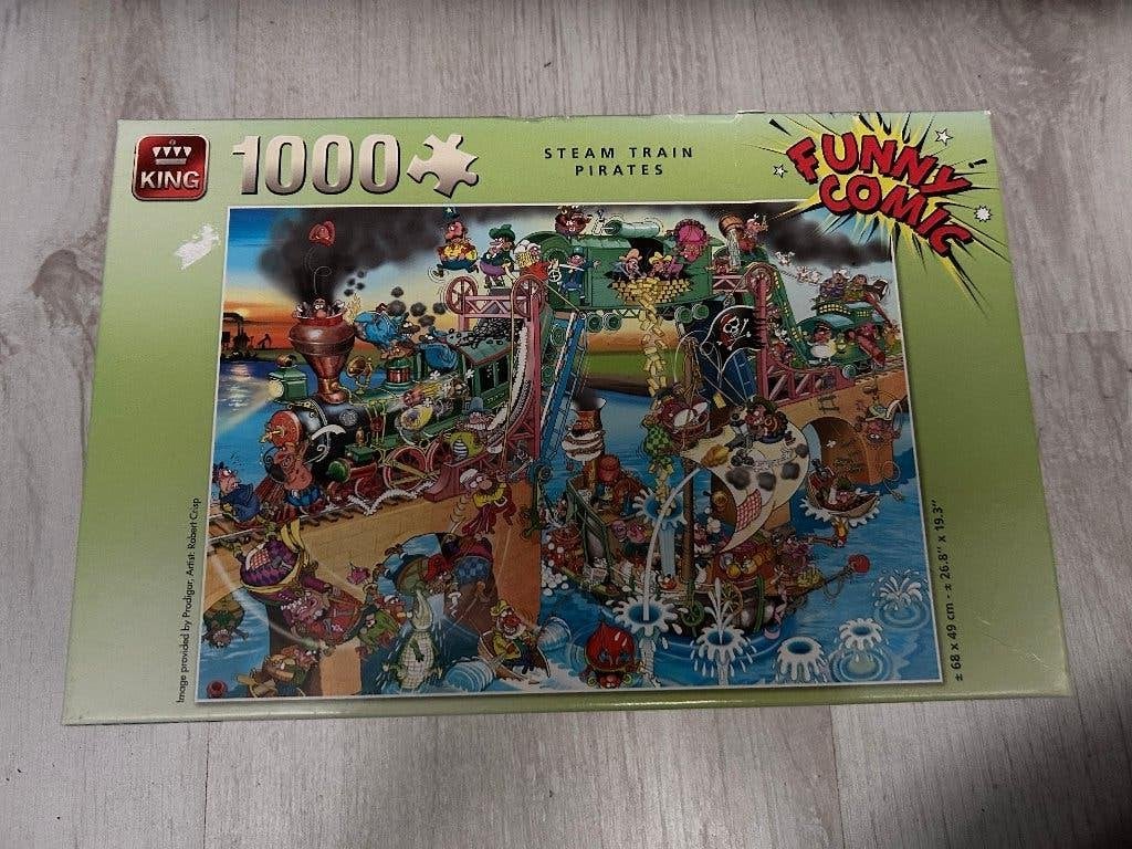 piraten puzzel, Ophalen of Verzenden, 500 t/m 1500 stukjes, Gebruikt, Legpuzzel