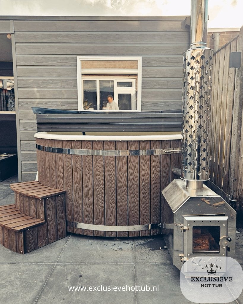 Nieuwe hottub – houtgestookt, elektrisch of hybride, Ophalen of Verzenden, Nieuw