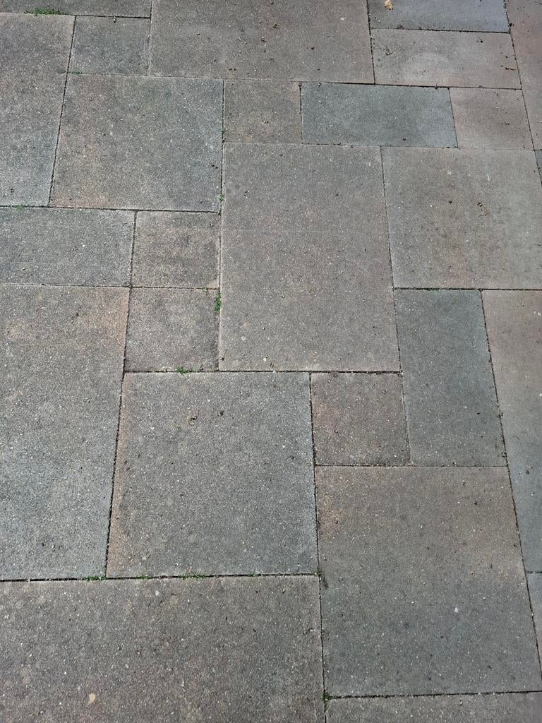GRATIS Bestrating wildverband +/- 48 m2, Tuin en Terras, Tegels en Klinkers, Ophalen, Gebruikt, Beton, Terrastegels