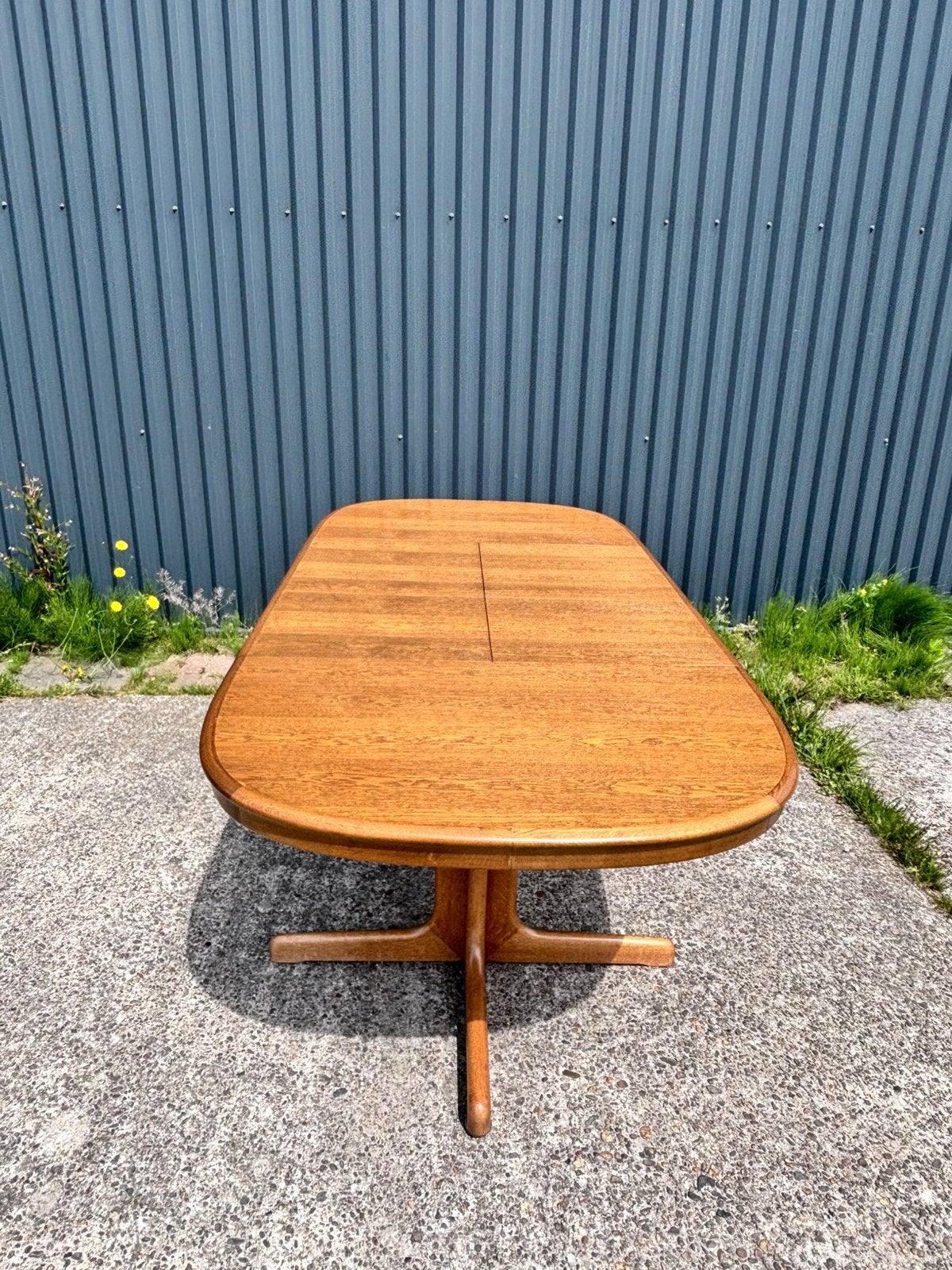 Vintage eettafel lubke ovaal uitschuifbaar, Ophalen, Gebruikt, G, 200 cm of meer
