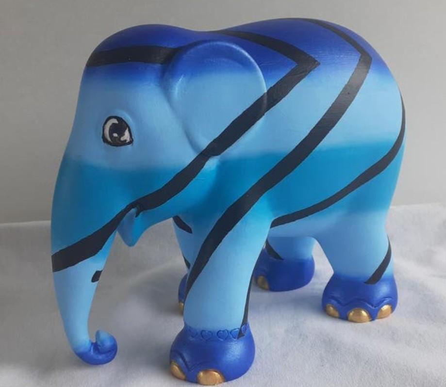 Elephant Parade 15 cm olifant eigen design, Antiek en Kunst, Ophalen of Verzenden