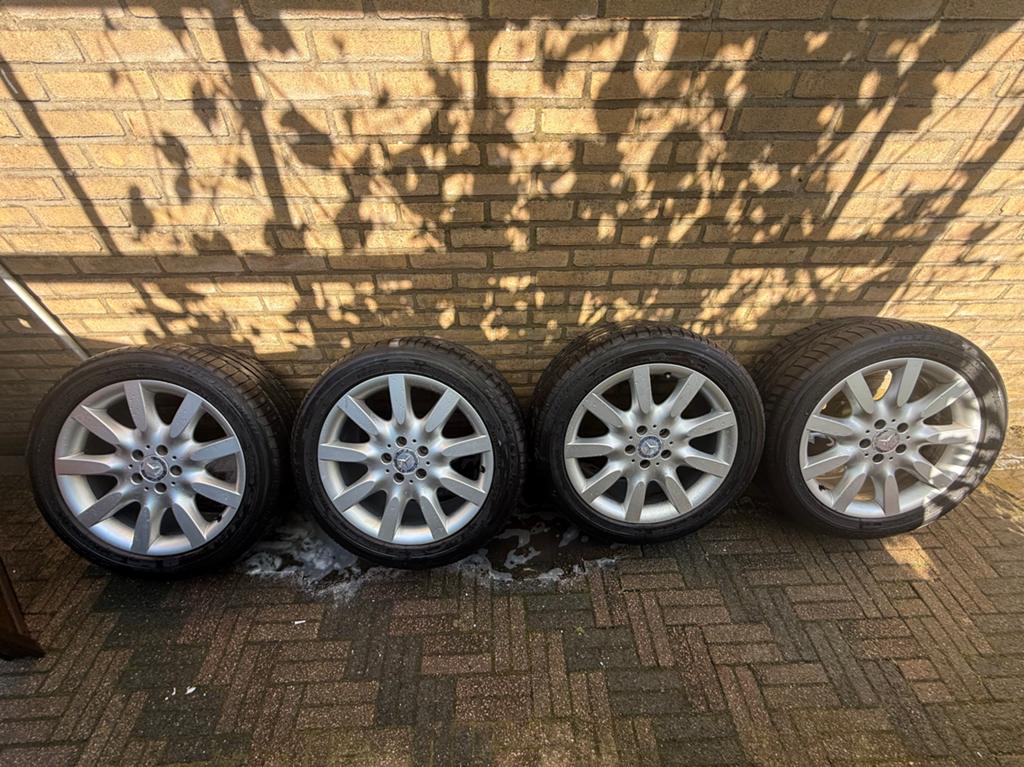 Orginele mercedes velgen 18inch 5x112 S-klasse w221, Auto-onderdelen, Banden en Velgen, Ophalen, 18 inch, Gebruikt, 255 mm