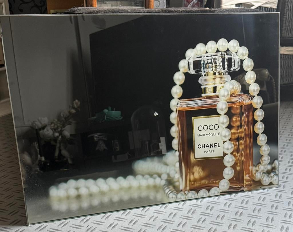 Coco chanel glasschilderij, Ophalen of Verzenden, Parfumfles