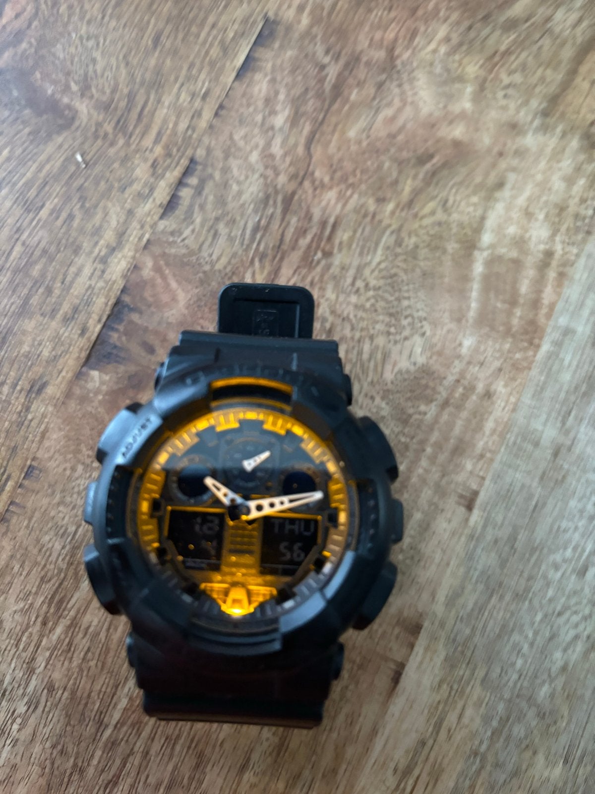 Casio G-Shock GA-100 Zwart/Geel Polshorloge, Ophalen, Gebruikt