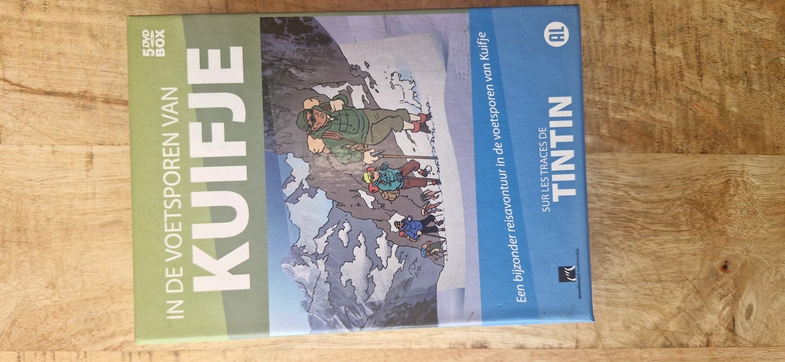 In de voetsporen van Kuifje DVD Box - 5 albums, Alle leeftijden, Ophalen of Verzenden, Zo goed als nieuw, Europees