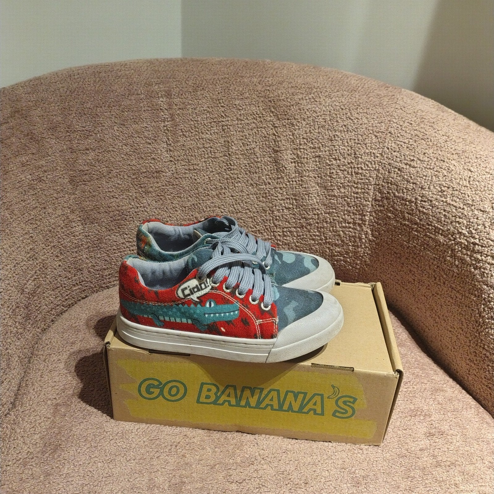 Go Banana's sneakers met krokodilprint, maat 31, Gebruikt, Jongen of Meisje, Schoenen, Go Banana's