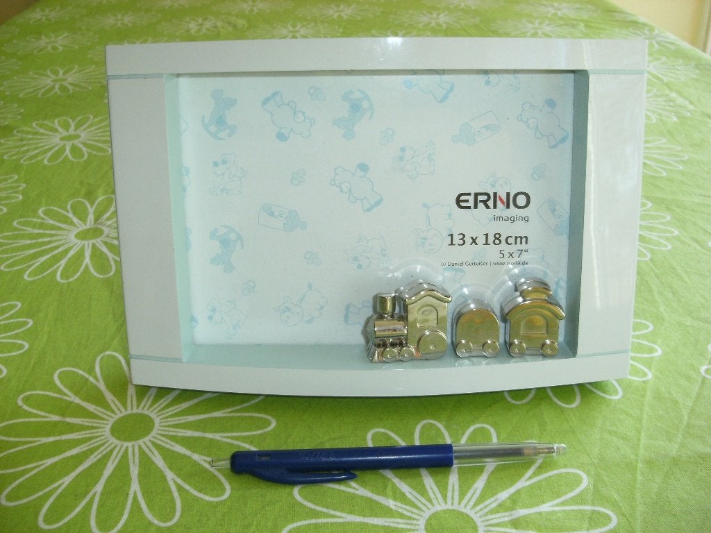Erno fotolijstje (13x 18) met leuke 3D treintjes, Ophalen of Verzenden, Zo goed als nieuw