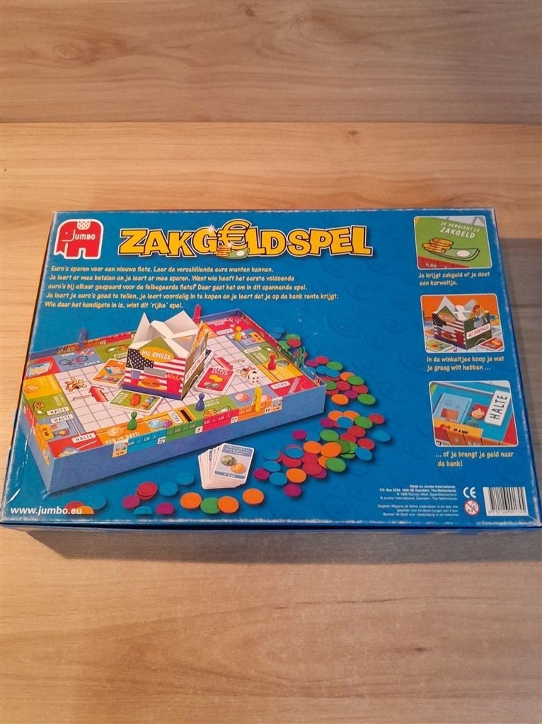 zakgeldspel - s6099, Hobby en Vrije tijd, Gezelschapsspellen | Bordspellen, Verzenden, Zo goed als nieuw