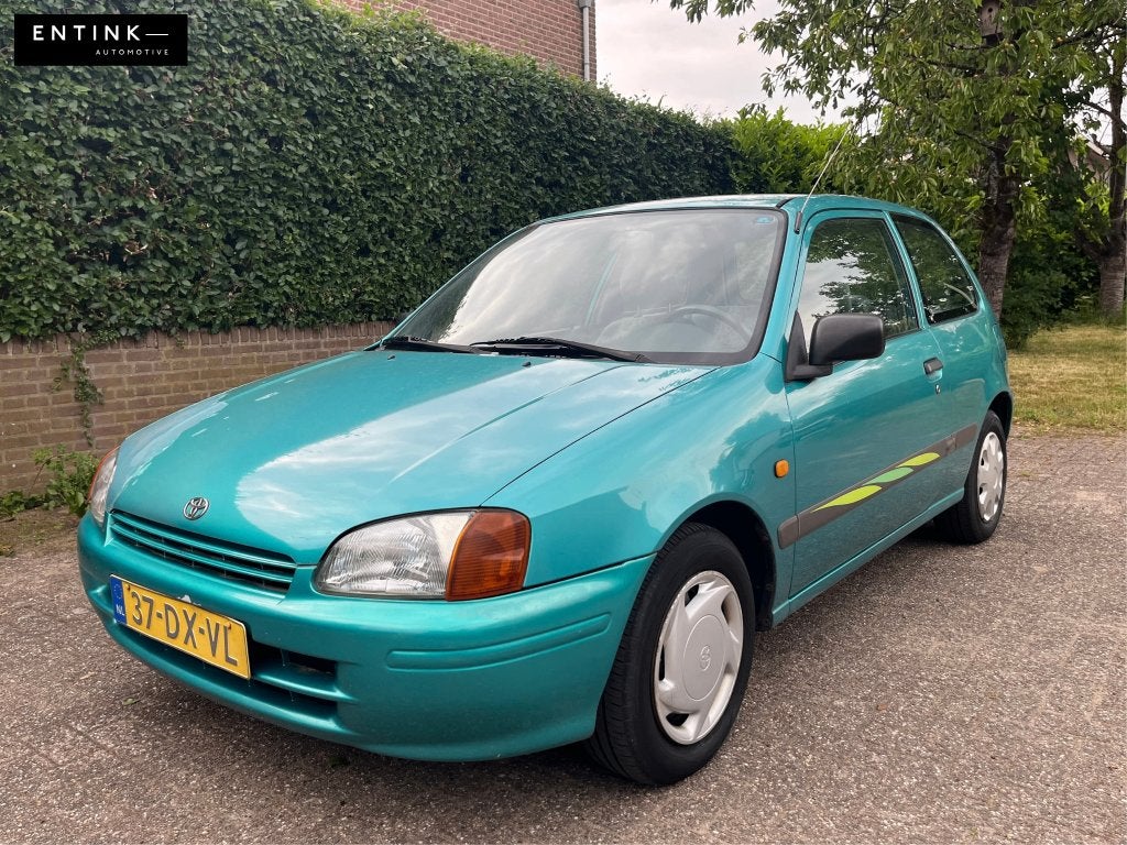 Toyota Starlet 1.3-16V GLi GTSi Automaat | Airco Nieuwe APK, Auto's, Toyota, Stof, Airbags, 4 cilinders, Starlet