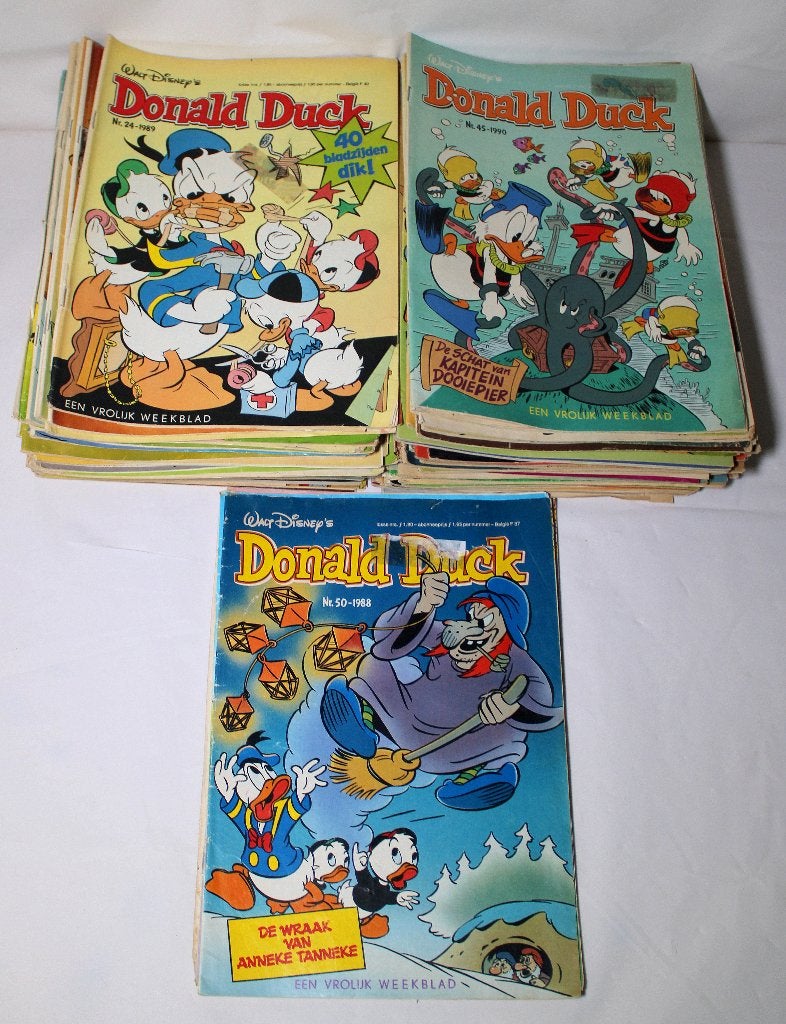 Donald Duck stripboeken 1989/1990/1988, Meerdere stripboeken, Ophalen, Gelezen, Walt Disney