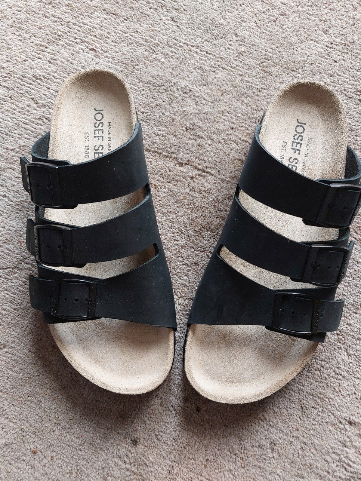 Josef Seibel heren slippers, Kleding | Heren, Schoenen, Verzenden, Nieuw, Zwart