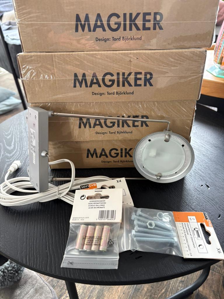 Vintage Ikea Magiker kastlamp nieuw in de doos, Ophalen, Nieuw, Metaal, Minder dan 100 cm