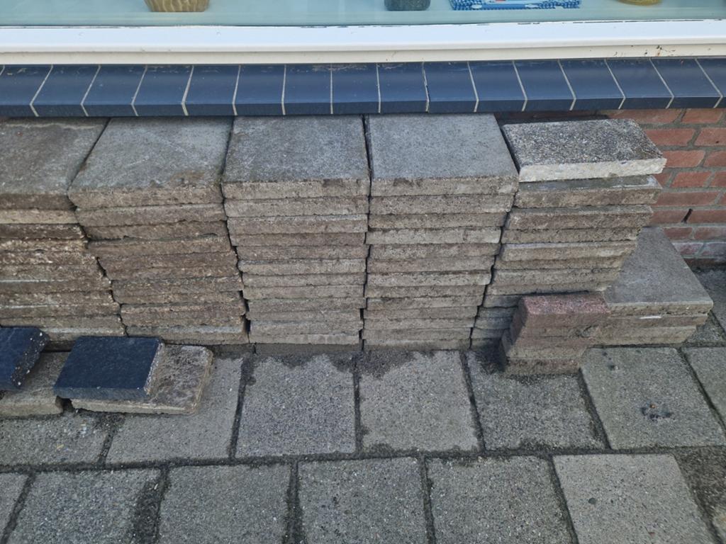 Oude stoeptegels, Ophalen, Gebruikt, Beton, Overige typen